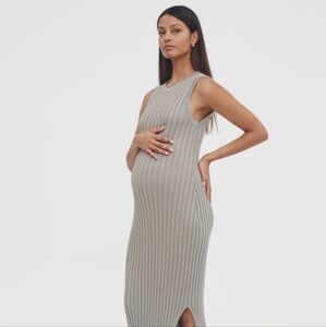 NWT Legoe Heritage Luxe Shift Maternity Dress in Sage - Size medium